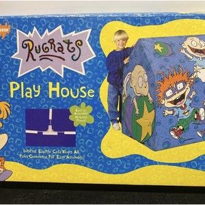 Rugrats play house Playhouse Toy Tent 40 x 30 x 44 w/  poles Nickelodeon 1998